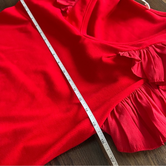 Tuckernuck Pomander Place Red Ribbed Top NWOT - Picture 7 of 7